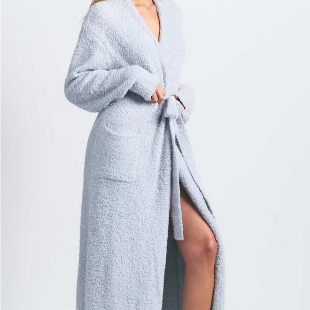 SKIMS Cozy Knit Robe - Zen Blue NWT